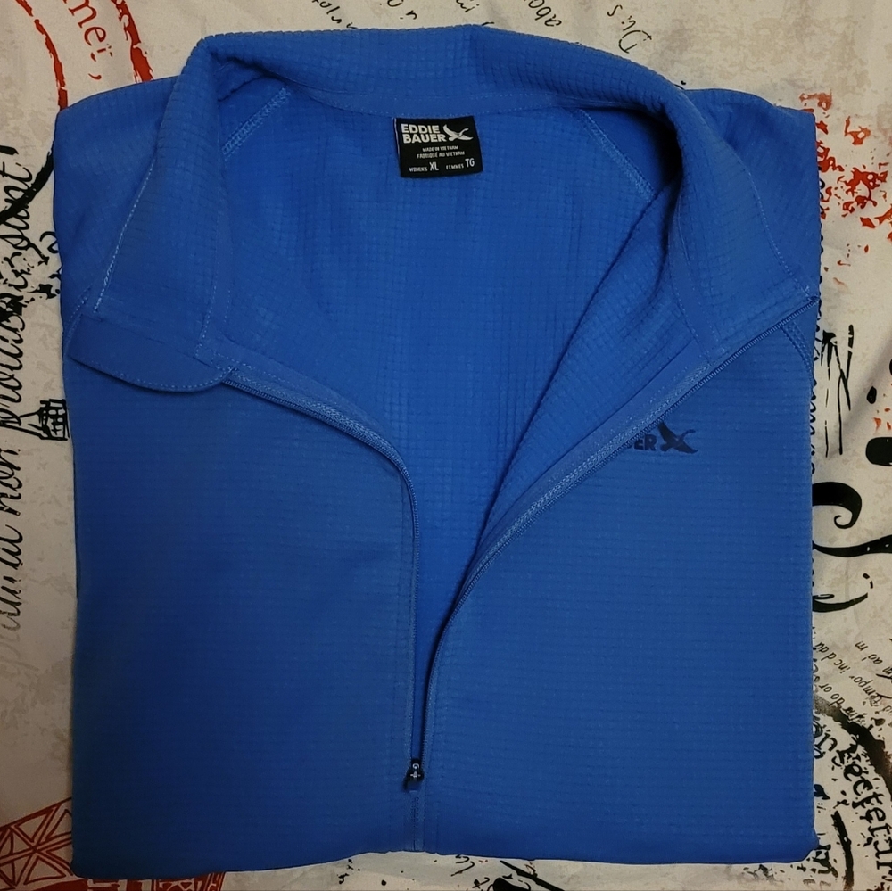 Eddie Bauer Vibrant Blue Half-Zip Top